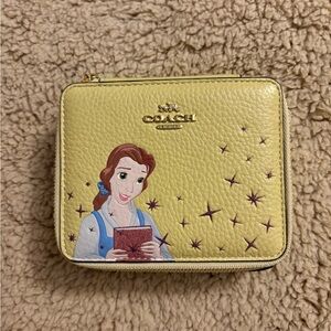 Coach Yellow Cosmetic Bag with Belle Design